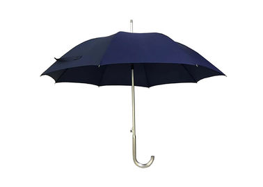 Adverting مظلة الألومنيوم J مقبض غير نافذ للمطر المحمولة للرجال النساء
