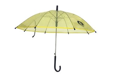 مظلة الطفل واضحة الصفراء POE Materails البلاستيك هوك مقبض