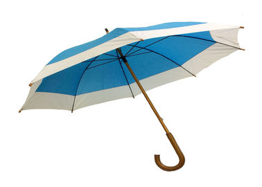 قوي تمديد J عصا مقبض خشبي مظلة السيارات المفتوحة للرياح مقاومة