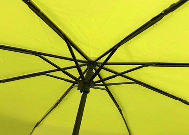 السيدات الأصفر الذاتي للطي مظلة ، أضعاف بعيدا مظلة دليل فتح وثيقة