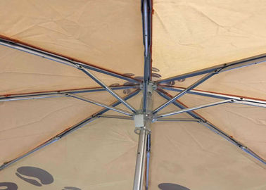 قوي ميني ثلاثة أضعاف مظلة ، تصميم قابل للطي مظلة الغولف حسب الطلب