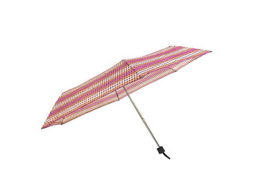 الوردي سوبر ميني دوت طوي مظلة المحمولة دليل الرياح مقاومة مفتوحة