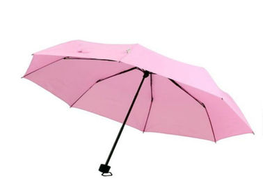معدن رمح سيدة الوردي 3 إطار الألياف الزجاجية مظلة قابلة للطي 21 بوصة 8 الأضلاع