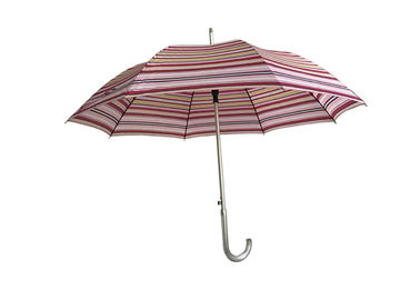 مظلة المطر أطفال الألومنيوم الملونة مخطط ، مظلة المحمولة للمطر والرياح