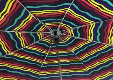 مظلة السفر القوية المدمجة ، مقبض مطاطي خفيف الوزن للسفر مظلة
