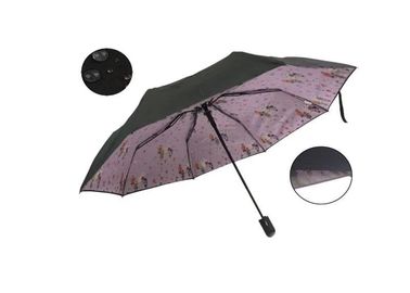 مزدوجة مظلة السفر مظلة قابلة للطي ، السيارات فتح مظلة إغلاق كامل داخل الطباعة