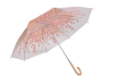 في الهواء الطلق المدمجة مظلة المطر مظلة بلاستيكية ملونة هوك مقبض