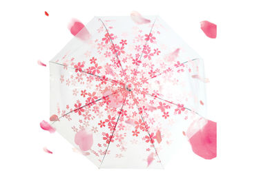 السيدات المألوف مظلة الوردي الشفاف ، مظلة قبة كبيرة واضحة