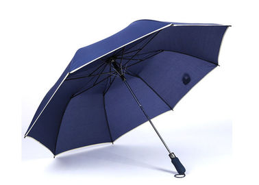 2 قابلة للطي شعار مخصص مظلات الجولف ، مظلة الغولف للمطر مع غطاء الأنابيب انتقائي