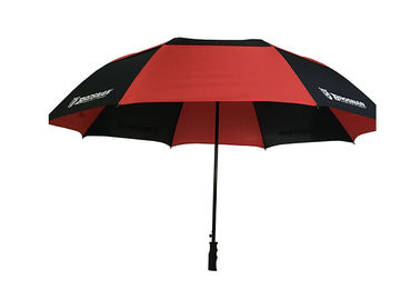 أسود أحمر مزدوج مظلة يندبروف غولف مظلات مقاومة الرياح قبضة مقبض بلاستيكي