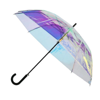 Auto Open Holographic Mylar Magicbrella POE مظلة