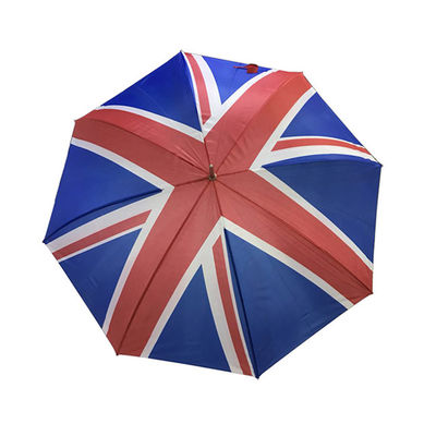 المملكة المتحدة العلم المطبوع نسيج البوليستر المظلات الترويجية للجولف
