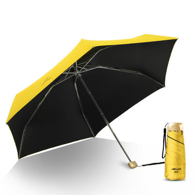 مطبوعات الفاكهة UV Anti 5 Folding Pocket Umbrella Ultra Light Mini Capsule