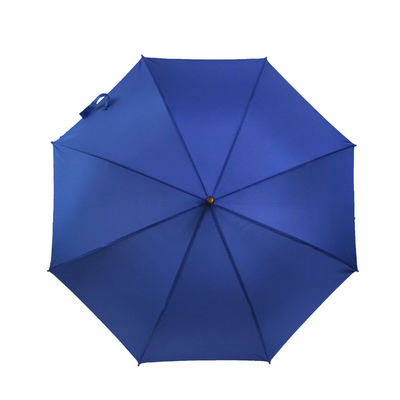 منحنى مقبض طباعة أضلاعه معدنية مظلة ترويجية مستقيمة 23 بوصة 8 كيلو أزرق