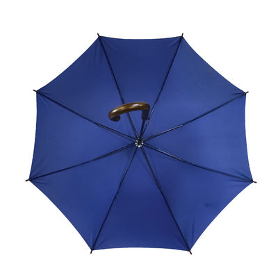 منحنى مقبض طباعة أضلاعه معدنية مظلة ترويجية مستقيمة 23 بوصة 8 كيلو أزرق