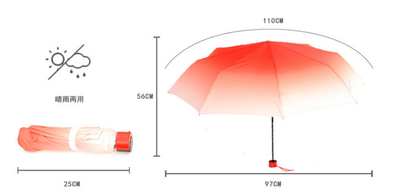 تخصيص مدمجة 3 للطي مظلة المطر يندبروف صغيرة