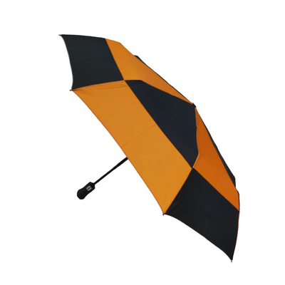 مطبوعة مظلة واقية من الأشعة فوق البنفسجية مقاومة للرياح من قماش حريري مزدوج مظلة