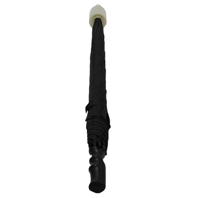 8mm معدن عمود من قماش حريري مظلة عصا مع غطاء بلاستيكي
