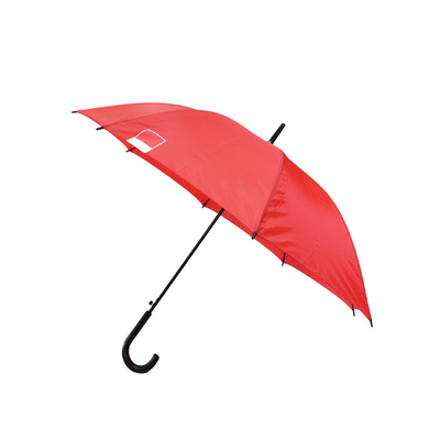 RPET قماش حريري مخصص شعار مظلة قطرها 105 سم مع مقبض J البلاستيك