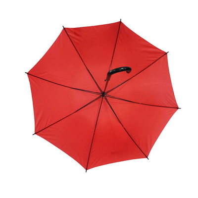 RPET قماش حريري مخصص شعار مظلة قطرها 105 سم مع مقبض J البلاستيك