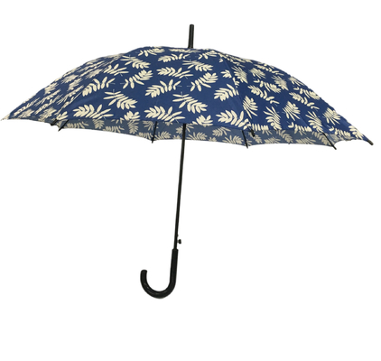 مظلة السيدات ذات العصا الطويلة المفتوحة للسيارات المعتمدة من BV بمقبض J البلاستيكي