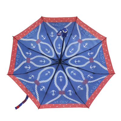 مخصص قماش حريري السيارات المفتوحة Windproof 3 مظلة قابلة للطي للسيدات