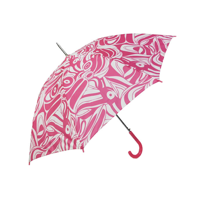 190T قماش حريري مستقيم مظلة الإعلان المطبوعة