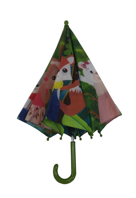 إطار معدني صغير قماش حريري مظلة طبقتين للأطفال
