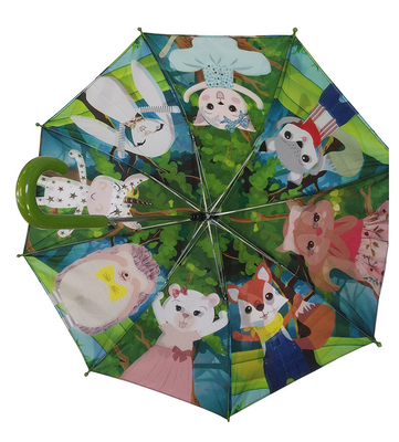 إطار معدني صغير قماش حريري مظلة طبقتين للأطفال