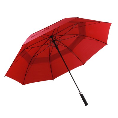 33 بوصة مقاومة الرياح الألياف الزجاجية شعار مظلة الغولف الترويجية