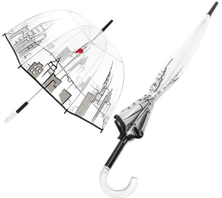 مظلة فقاعة شفافة مانعة لتسرب الماء مع مقبض J هوك
