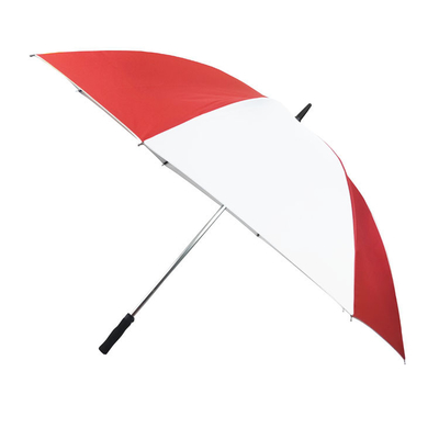 إطار من الألياف الزجاجية 190T Pongee Golf Umbrella 68/62/58 Inch كبير الحجم منفس