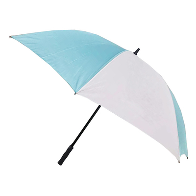 إطار من الألياف الزجاجية 190T Pongee Golf Umbrella 68/62/58 Inch كبير الحجم منفس