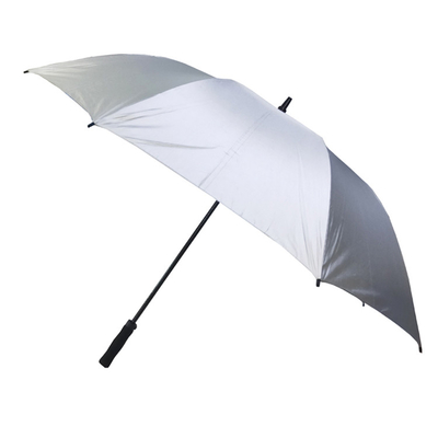 إطار من الألياف الزجاجية 190T Pongee Golf Umbrella 68/62/58 Inch كبير الحجم منفس