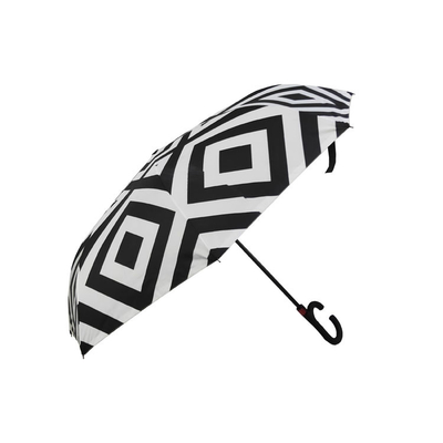 تصميم أزياء مظلة مقلوبة مزدوجة الطبقات مفتوحة يدويًا