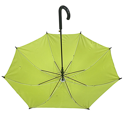 أسود مضاد للأشعة فوق البنفسجية Pongee Auto Open Stick مظلة قطر 105cm