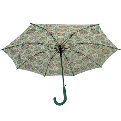 المقبض المطاطي المفتوح تلقائيًا غلق مظلة للترويج الساخن في 190T Pongee Fabric