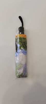 مظلة سفر أوتوماتيكية قابلة للطي ثلاثية الطي من فن فينسنت فان جوخ مع حماية من الأشعة فوق البنفسجية وفتح وإغلاق تلقائي (21 بوصة-8k)