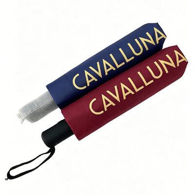 21 بوصة 3 طوابق تلقائي فتح وإغلاق مظلة Pongee القماش مع الطباعة الرقمية، طباعة نمط الحصان