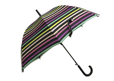 الملونة مخطط السيارات المفتوحة عصا مظلة المطر والدليل شركة قبضة للإناث