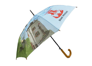 تخصيص مطبوعة السيارات المفتوحة عصا مظلة مقبض المنحني مظلة فريدة من نوعها