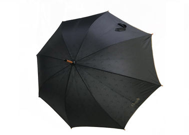 للجنسين الأسود مظلة مقبض خشبي طبقة مزدوجة ضوء بسيط لأيام ممطرة