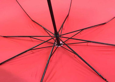 أحمر طوي حفل زواج مظلة 27 بوصة قوي قوي للطقس عاصف