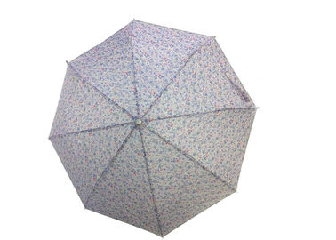 البوليستر / قماش حريري قماش البسيطة مظلة قابلة للطي ، مظلة قابلة للطي الذاتي