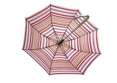 مظلة المطر أطفال الألومنيوم الملونة مخطط ، مظلة المحمولة للمطر والرياح