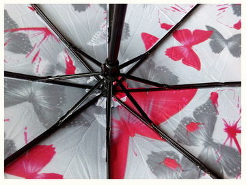دليل فتح مخصص السفر المظلات فراشة زهرة طباعة مقاومة الماء الستارة