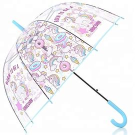 هدية قبة نمط مظلة يونيكورن شفافة ، مظلة فقاعة بلاستيكية واضحة