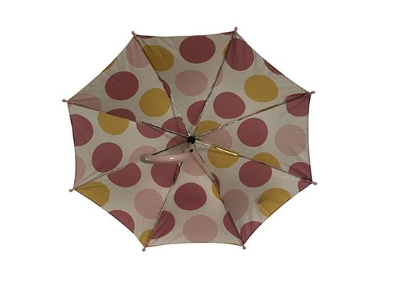 مظلة أوتوماتيكية مفتوحة بقطر 73 سم من قماش حريري مقاس الطفل