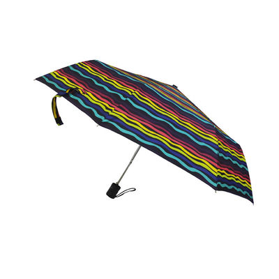 مظلات قابلة للطي بنقل الحرارة 190T بتصميم شريطي