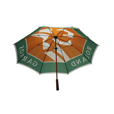 شعار مخصص قماش حريري مقبض مستقيم مظلة موافقة توفالو